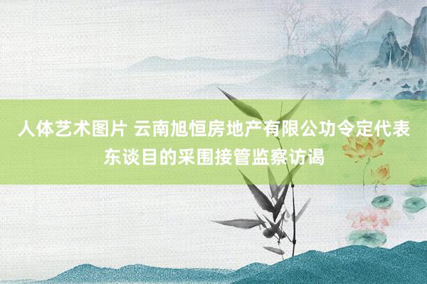 人体艺术图片 云南旭恒房地产有限公功令定代表东谈目的采围接管监察访谒